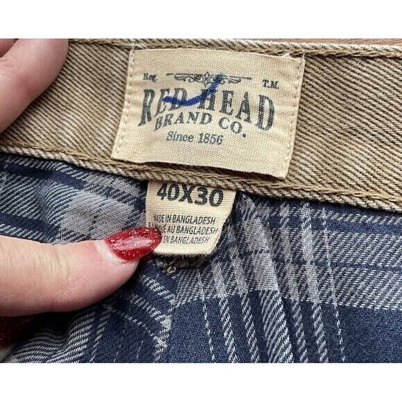 Red Head Tan Jeans Flannel Lined Men’s Size 40 X 30 - Picture 4 of 7